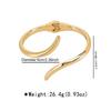 DIEZI Exaggerated Simple Geometric Cuff Spring Bangles Fashion Punk Gold Silver Color Heavy Metal Bracelet For Women Men Jewelry