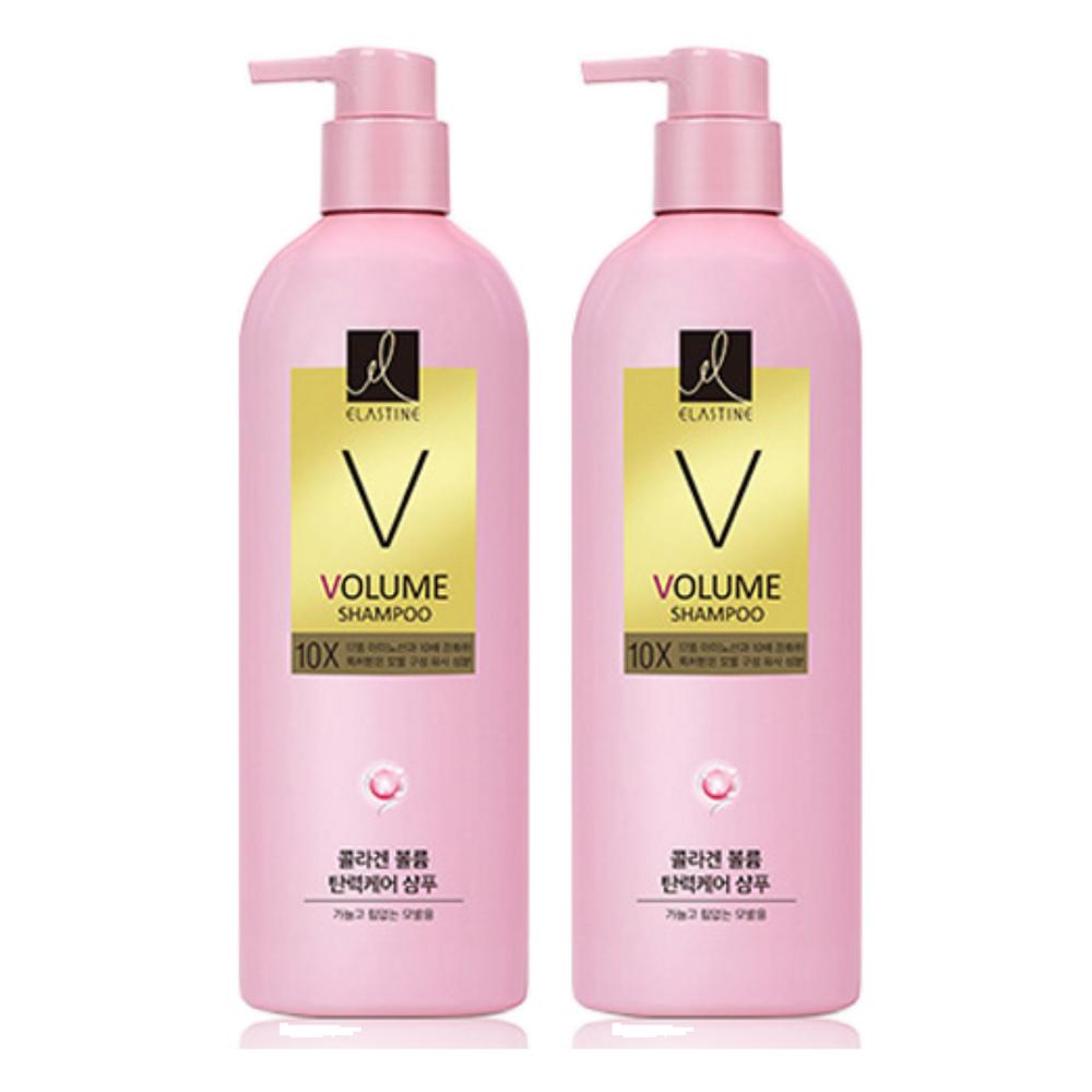 Elastin Volume Elasticity Care 10X Shampoo Floral Musk Scent 680ml 2 Pcs