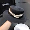 Flat Top Hat Women's Summer Celebrity Style Sun Hat Seaside Beach Cool Hat Sunshade Sun Protection Straw Hat