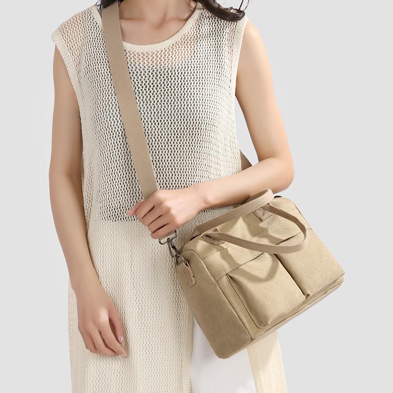 Women's Bag Lightweight Shoulder Bag Canvas Bag Large Capacity Crossbody Handbag