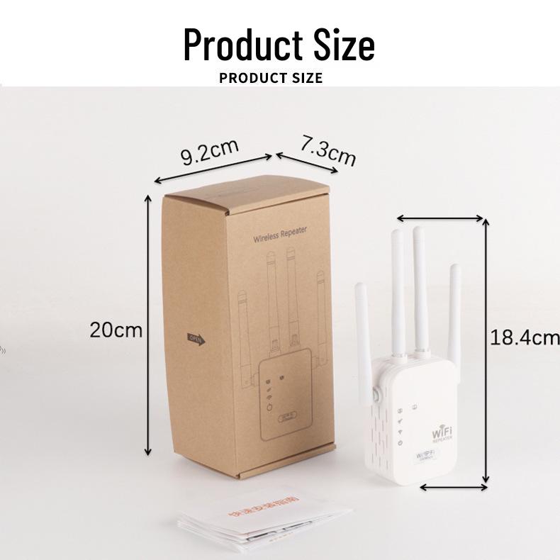 Dual Band 1200M WiFi Signal Booster with AP Router (2.4 & 5.8G)
