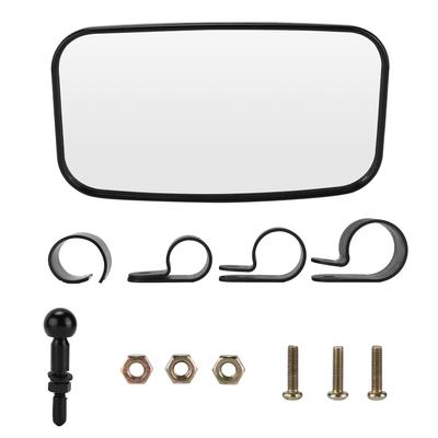 Specchietto Retrovisore UTV Panoramico Trasparente Vetro ABS Modifica Universale per Veicoli Fuoristrada