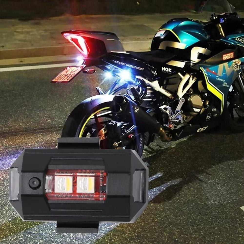 Mini Size LED Strobe Light 7 Color Motorcycle Signal Light Motorcycle Light