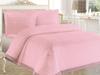 Roza Quilted Bedspread Set 3pcs, Coverlet 250x260, Pillowcase 50x70, Double Size, Laced, Powder
