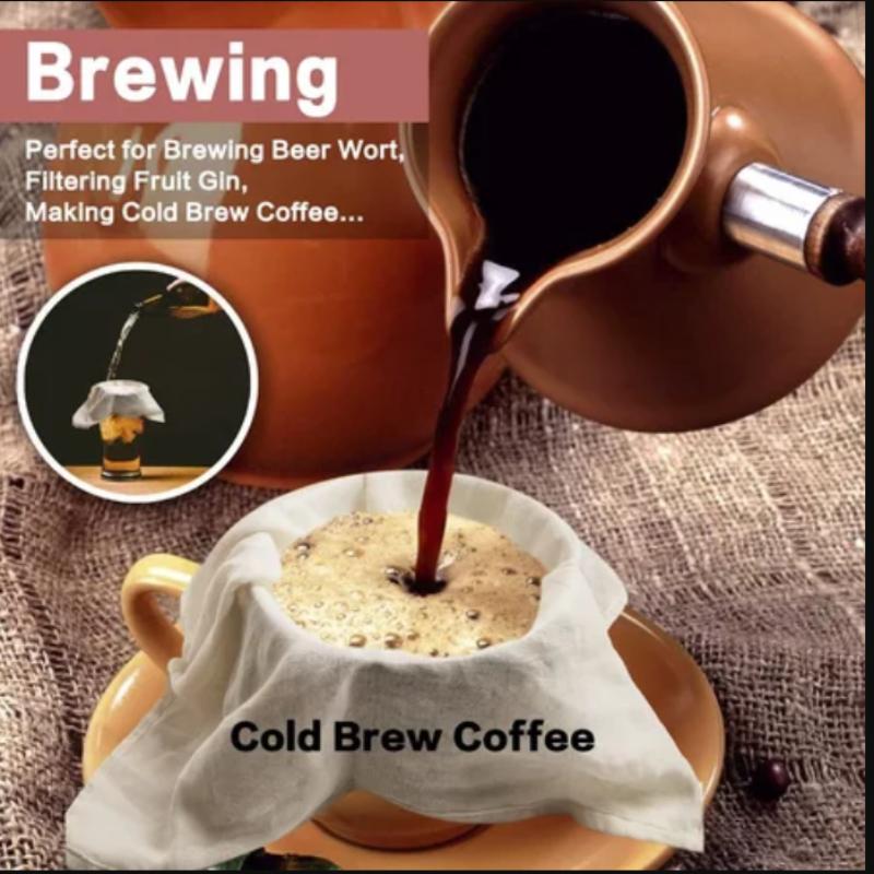 3/1Pcs/bag Cotton Filter Cloth Food Grade Reusable Cheese Cloth For Soy Milk Coffee Straining