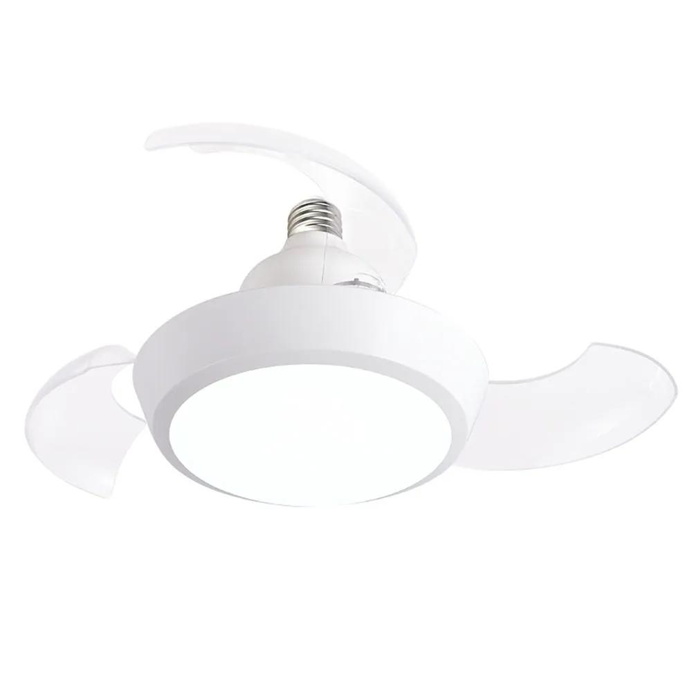 LED Ceiling Fan With Light Silent Electric Fan Retractable Blades Remote Control Dimming Bedroom And Living Room Lighting