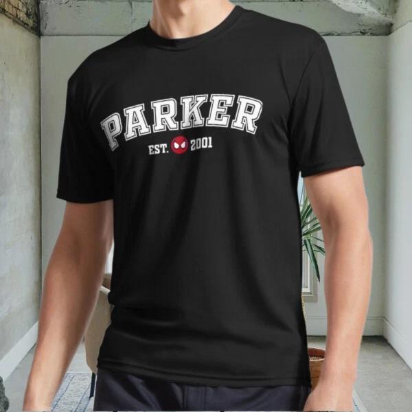 

New Pablo Parker Est 2001 Active Logo Men s Black T shirt Funny Size S to 5XL M
