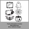 Halloween Window Decorations 6 Spider Pumpkin Themed Designs  Wall Hanging Decoration Pendant Halloween Decorative Mirror