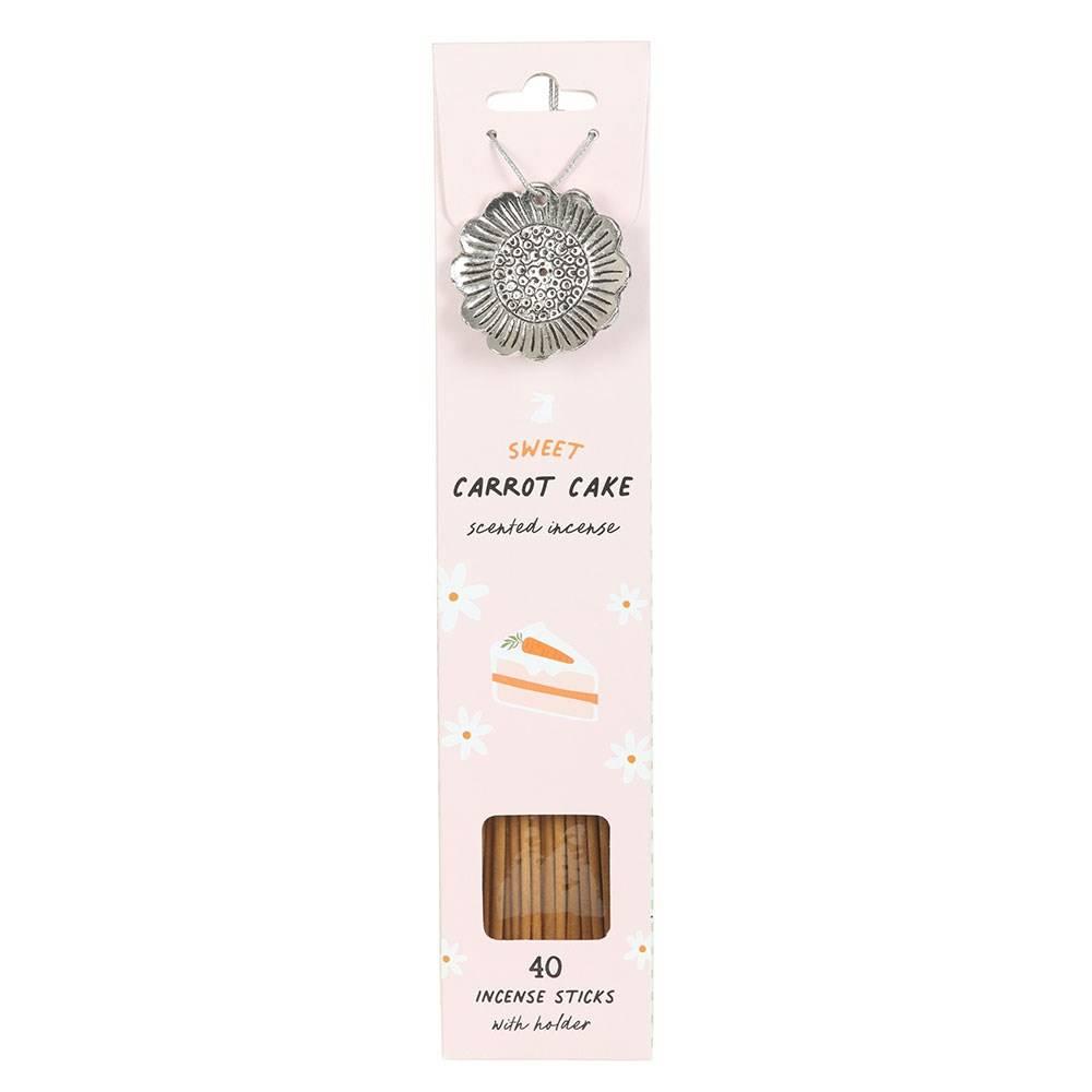 Something Different Carrot Cake Incense Sticks with Holder Set (Pack of 18)