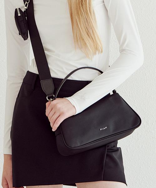 Piap Dolcetto Hobo Shoulder Bag Black