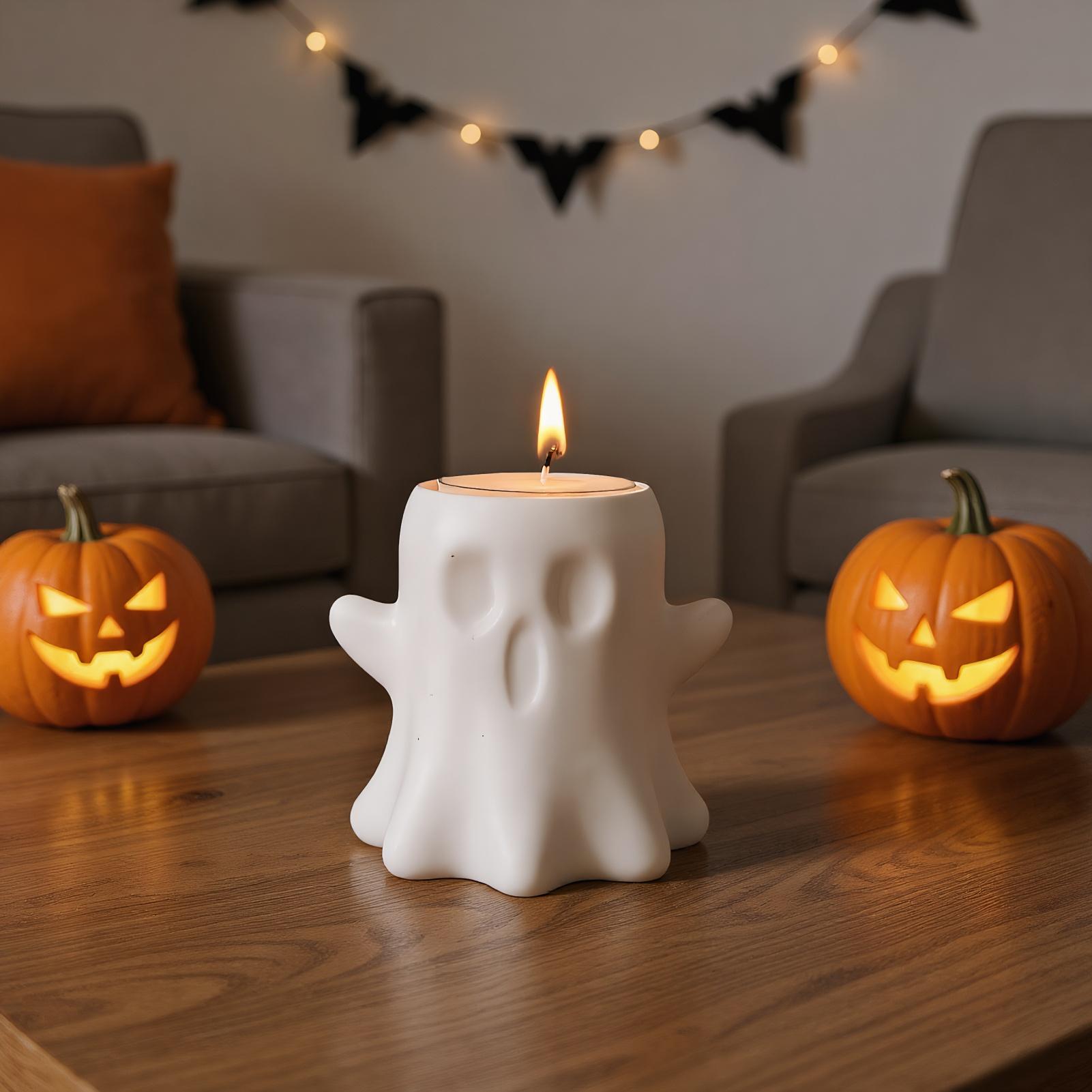 Ghost Candle Silicone Mold Ghost Silicone Resin Molds For Epoxy Casting Halloween Epoxy Casting Aromatherapy Art Crafts Making China Mainland
