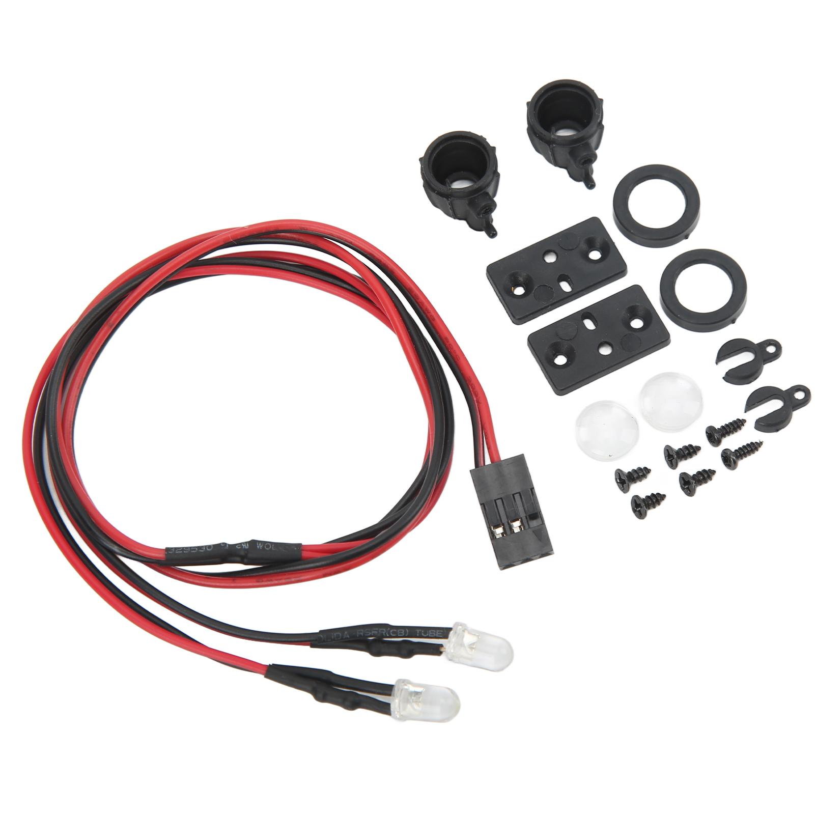 

Радіокеровані світлодіодні прожектори Висока імітація Біле світло Фара для радіокерованої машини з 2 пластиковими основами для 110 112