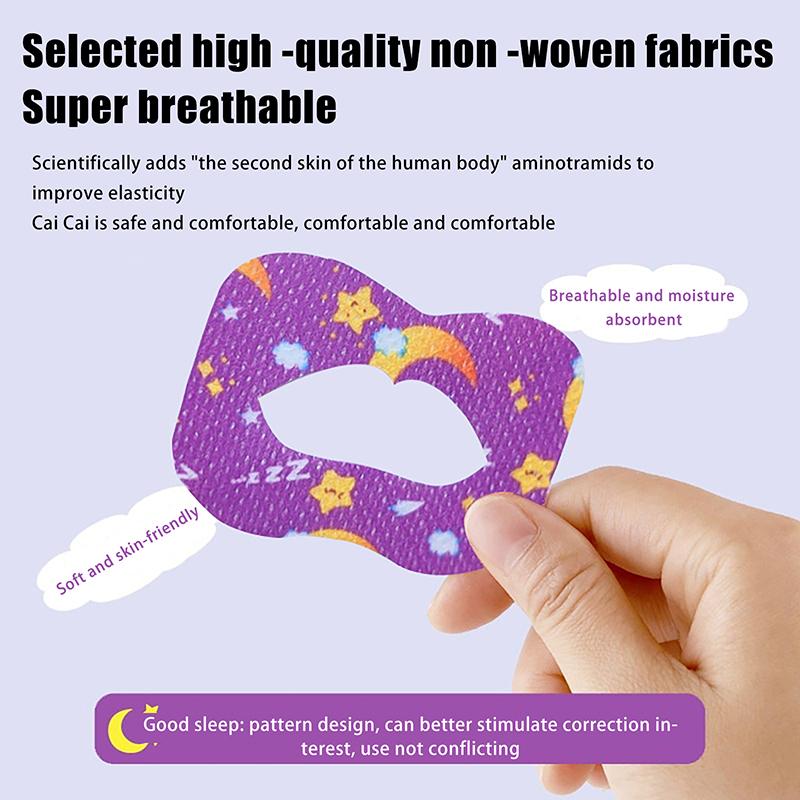 30PCS Children Anti-snoring Stickers Mouth Correction Stickers Anti-snoring Breathing Orthosis Mouth Sticker Improve Night Sleep
