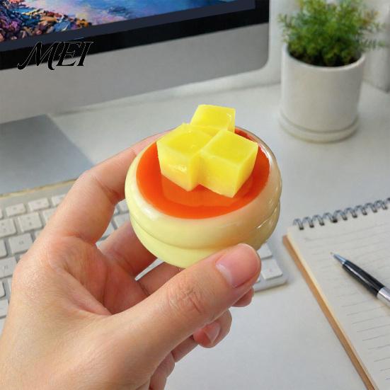 Soft Fruit Souffle Toys Squeeze Toy for Stress Relief, Slow Rising Fake Dessert Sensory Relaxing Toy, Simulated Food Pinch Fidget Kids Adults