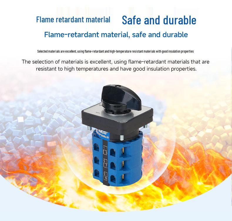 Zhuo Chao SZW26-25/D303.3 Universal Rotary Switch - Two-Open, One-Close, Three-Speed, Three-Section