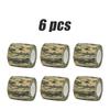 1/6/24Pcs Tree bark look Camouflage Elastic Wrap Tape Self Adhesive Sports Protector Ankle Knee Finger Arm Bandage