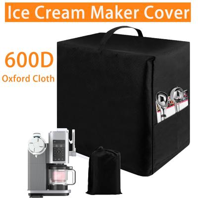 Ice Cream Machine Dust Cover Ninja Slushie Machine Cover Oxford Cloth Waterproof Beverage Maker Protector With Storage Bag
