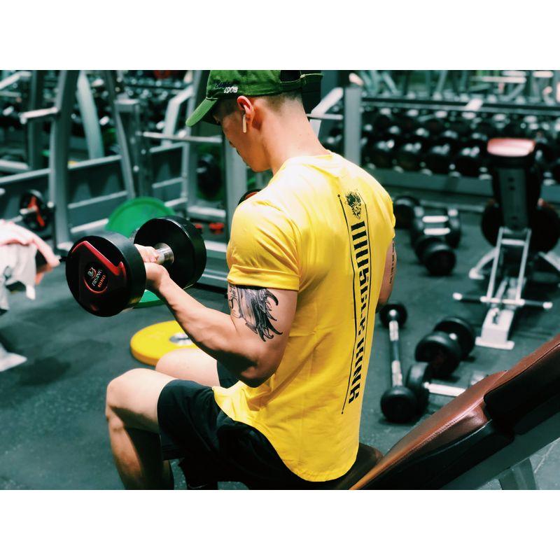 

Модный Стиль Уличная Мода Изогнутый Подол Тренировочное Оборудование Yellow S