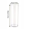 Shatterproof Plastic Vases Tall Large Transparent Flower Vase Hydroponic Decoration Flowerpot  Acrylic Cylinder Vases