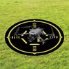 Drone Landing Pad Round Carpet Living Room Large Rug Black Gold Area Rugs Bedroom Sofa Chair Floor Mat