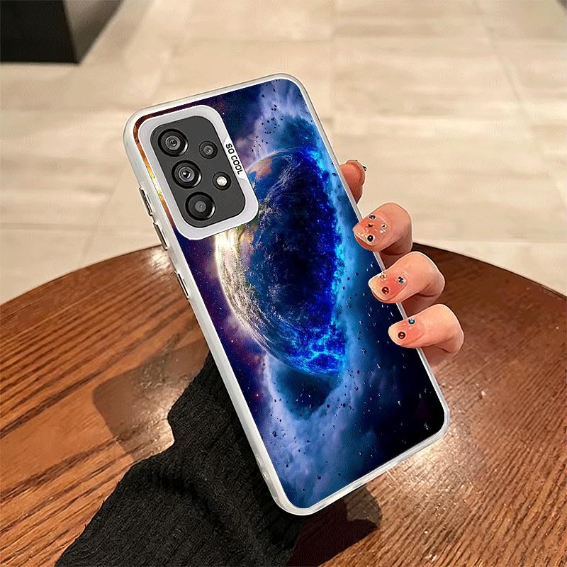 Earth Stars Space Universe Shockproof Phone Case for Samsung A17 A16 A15 A14 A37 A57 A36 A56 A26 A35 A55 A25 A34 A54 A24 A13 A23
