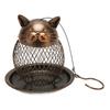 Outside Bird Feeder Metal Mesh Decorative Cute Vintage Hanging Bird Seed Feeder for Home Garden Offi