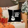 Rock Band U-U2 Cool Pillow Case Printing Pillowcase Living Room Sofa Cushion Cover Bedroom Room Decor