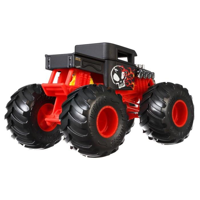 Hot Wheels Monster Trucks Big Size Bone Shaker 1/24 Scale Toy Vehicle Diecast 3+ Red HNM40 [4] Bone Shaker 1/24