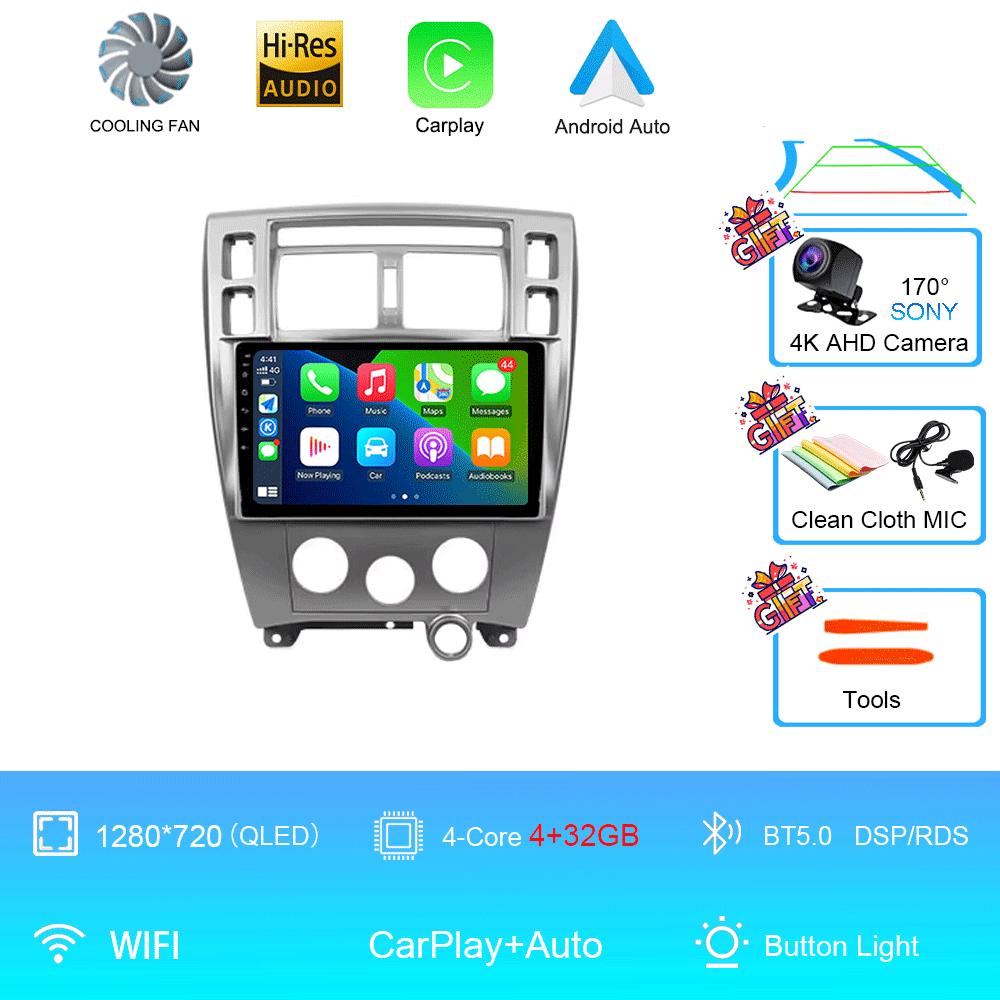 

Автомобильное радио Android 14 для Hyundai Tucson 2004 2005 2006 2007 2008 2009 Мультимедийный видеоплеер стерео GPS навигация Carplay QLED CHINA