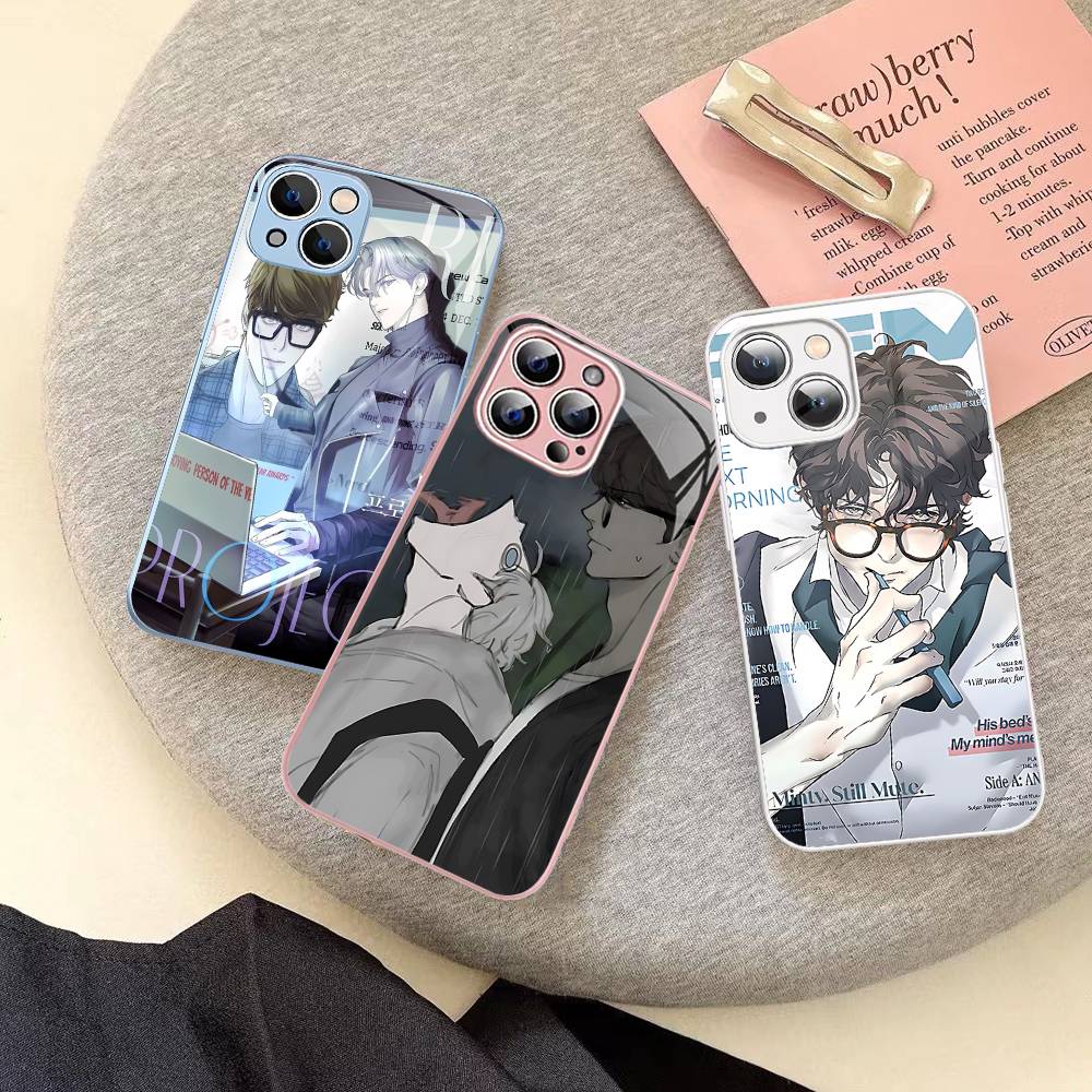 Nerd Project Bl Anime For iPhone 14 13 12 Mini 11 Pro XS Max X XR 14 Plus Tempered Glass Cover