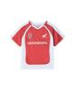 PHYPS MOTORCYCLE Womens Mesh Crop Football Tee Red