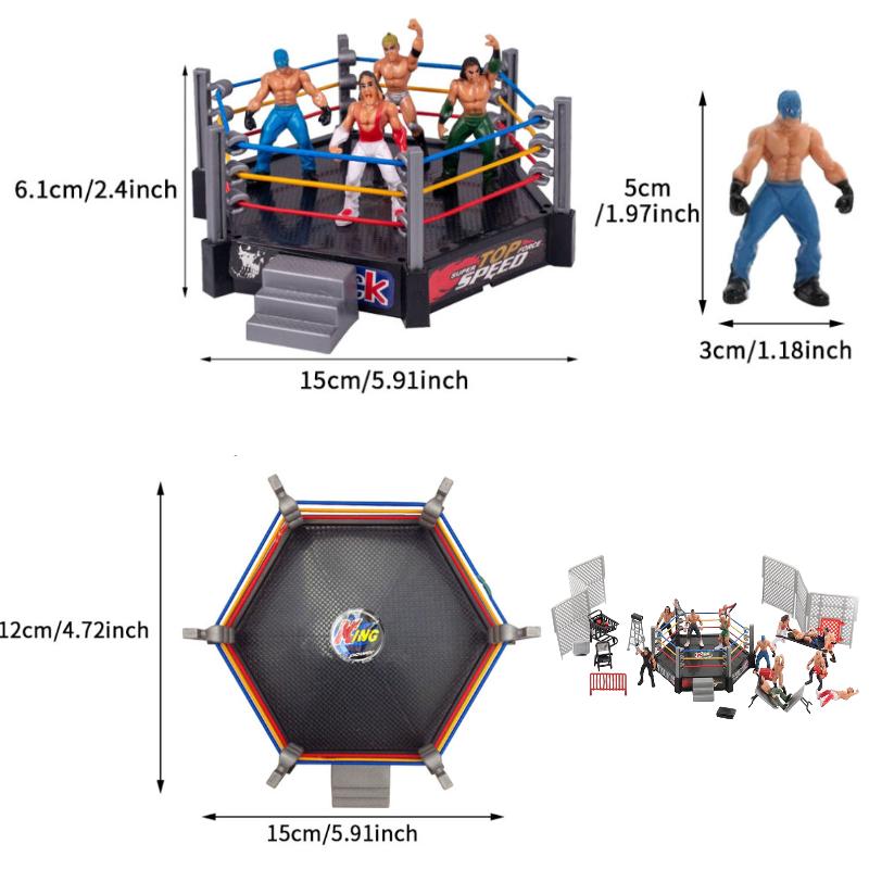 

33 шт. Игрушки рестлеров Wwe Warriors Детский игровой набор для рестлинга Миниатюрная фигурка Бои