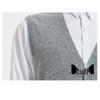 Hengyuanxiang Men's Pure Wool Button-Up Vest Cardigan