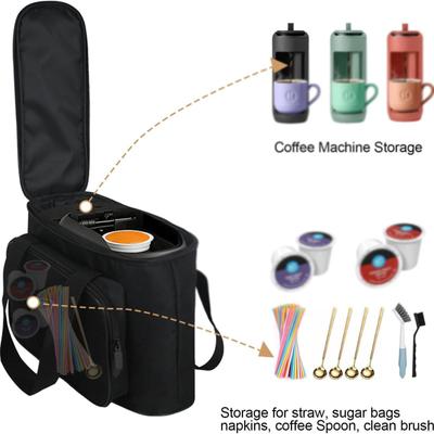 Coffee Maker Carrying Bag Storage Tote Car Protect Polyester Household Accessories Gifts Black