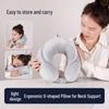 Custom Logo U-Shaped Neck Support Pillow for Airplane Travel