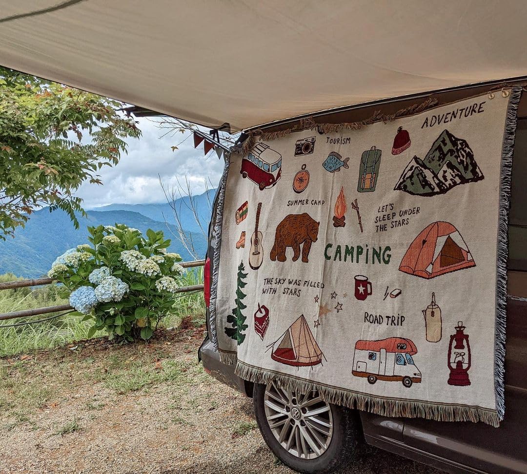 

Fruit Peel Forest Multifunctional Washable All Seasons Sofa Cover Rug Stylish Blanket Camping Pattern 130X160cm Multi-Cover,