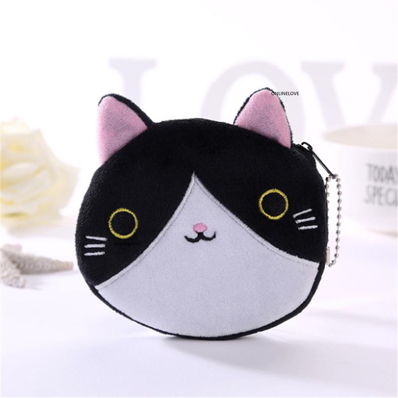 6Colors, For Choice - little 10cm Gift Coin BAG Purse , cat pocket coin pouch