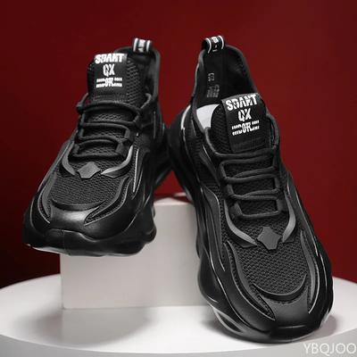 Men's Breathable Mesh Shoes Versatile Comfort Male Shoes Outdoor Running Sneakers Thick Soled Wear-resistant Casual Shoe Homme