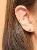 Minimalpiercing 14K Grand Bleu Flower Piercing Earrings