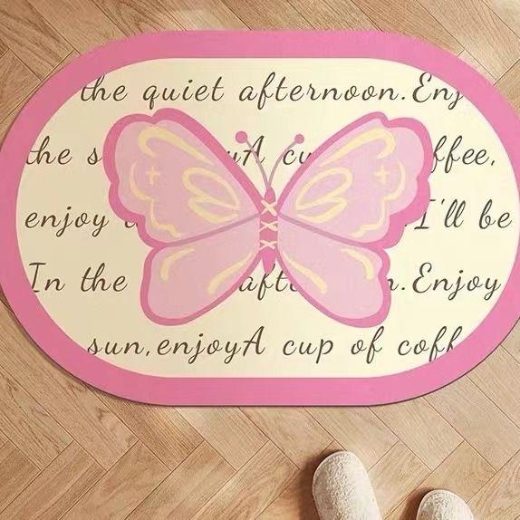 

Diatom mud absorbent floor mat for bathrooms, showers, toilets, anti slip floor mat easy to wash, quick drying, wear-resistant 40X60cm 15.7X23.6in