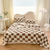 2025 Traditional Style Plaid Blanket Flannel Home Blanket Sheets Plush Double Sided Summer Air Conditioning Throw Blanket