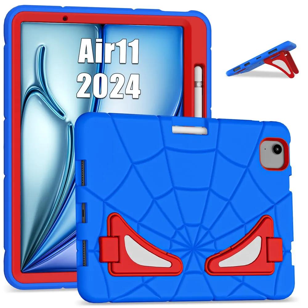 For Ipad Air 11 Inch 2024 M2 A2902 A2903 A2904 Case Kids Tablet Cover Silicone +PC Case for Apple iPad Air M2 11" 2024
