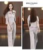 Trendy Fleece-Lined Slim Fit Women's Two-Piece Set: Autumn/Winter 2025 Jacket & Pants