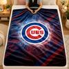 Flannel BlanketChicago Cubs Warm Soft Throw Blanket for Indoor Sofa Bed Living Room Use