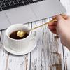 4 Pcs Flower Spoon Coffee Teaspoon 7'' Creative Flower Coffee Spoon Drink Stirring Spoon Stir Bar Spoon Long Handle Spoon Retro Dessert Demitasse