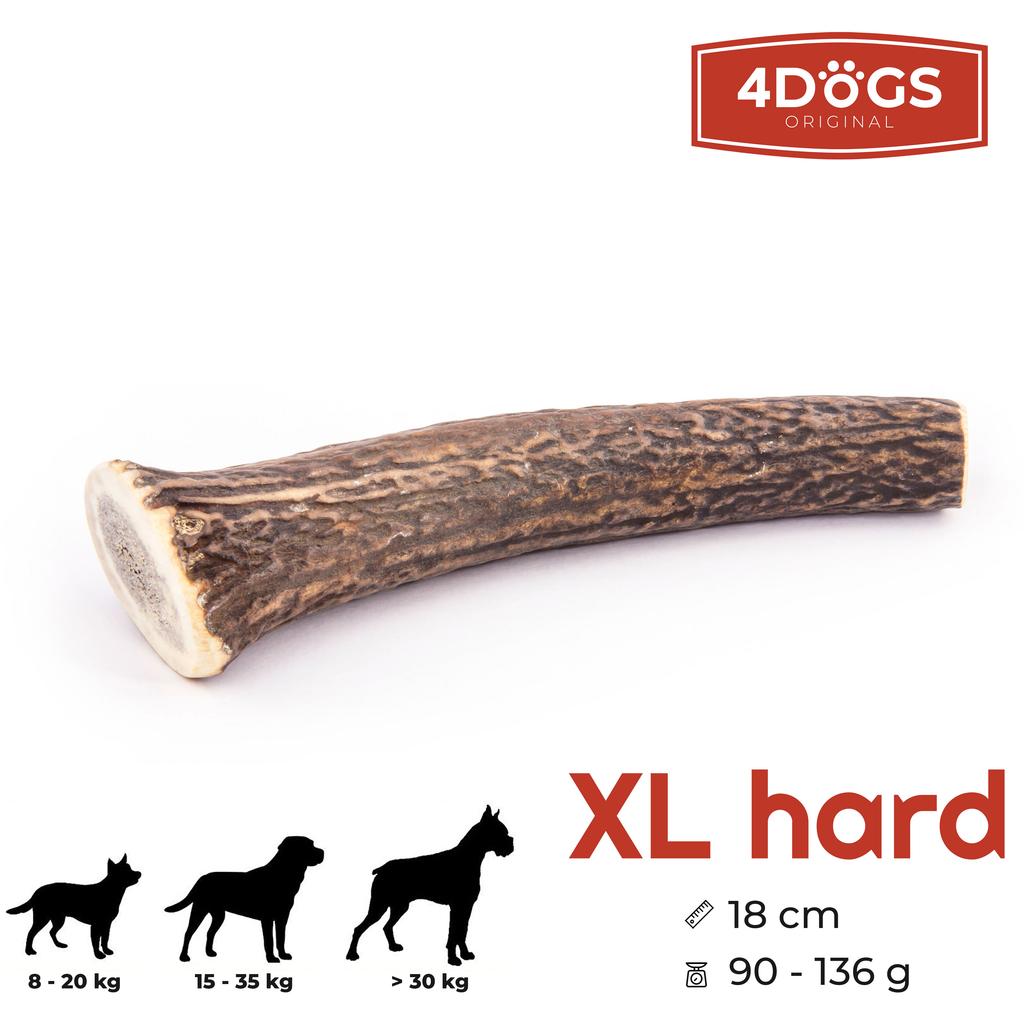 Deer antler chew toy R-Line 4DOGS size XL hard