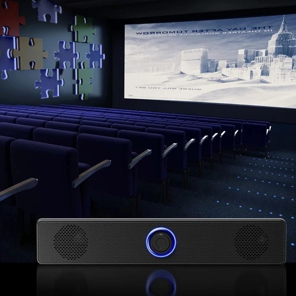 Stereo PC Soundbar Wired USB Powered Soundbar Surround Audio Bluetooth Speaker Conference Room