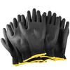 12 /24 Pair Black /Grey/ Horticulture Gloves Safety Work Gloves Repair Gloves Palm Coated Gloves Carpenter Repairman Supplies