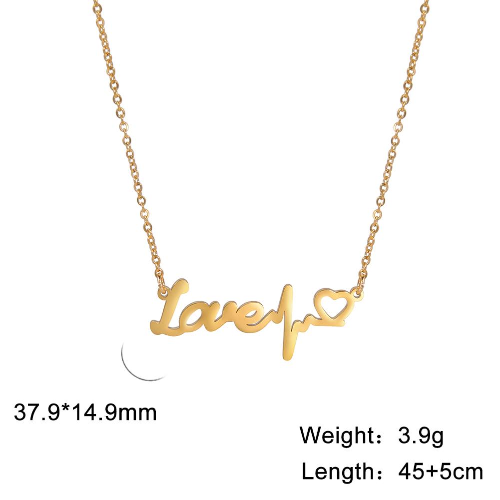 Lemegeton Mama Letter Necklace For Women Super Papa Mom Dad Pendant Stainless Steel Chain Choker Necklace Jewelry Mother's Day