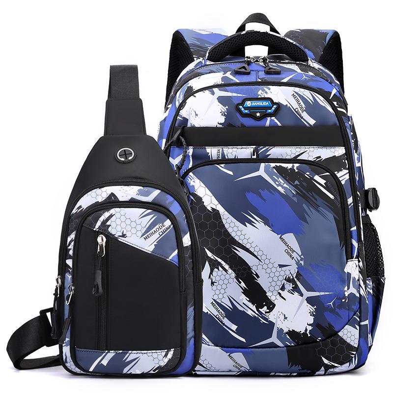 

Студенческий рюкзак для мальчиков, легкий школьный рюкзак для мужчин, для поездок на работу, для активного отдыха, дорожный рюкзак из ткани Оксфорд, сумка для компьютера